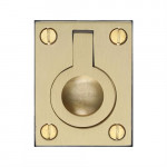 M Marcus Heritage Brass Flush Ring Design Cabinet Pull 38mm 